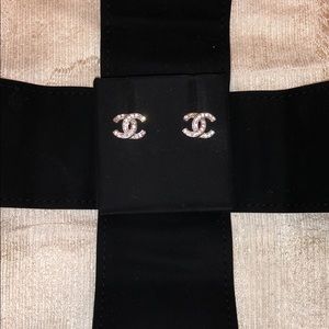 Authentic Chanel CC earrings